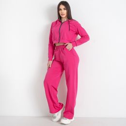 купить оптом джинсы 0575-25 розовый женский спортивный костюм (5'TH AVENUE, турецкая двунитка, 4 ед. размеры полубатал: 46. 48. 50. 52) недорого