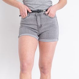 3596 серые женские джинсовые шорты (M. SARA, стрейчевые, 6 ед. размеры норма: XS-XL)  фото