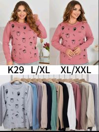 0029 * мікс квітів жіночий светр Kiss Me (5 од., розміри напівбатал: L/XL, XL/2XL) видача наступного дня фото