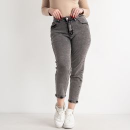купить оптом джинсы 0761-5 Relucky мом женский батальный серый стрейчевый (6 ед. размеры: 31.32.33.34.36.38) недорого