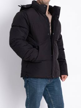 купить оптом джинсы 0020-1 черная мужская теплая куртка (5 ед, размеры норма: M. L. XL. 2XL. 3XL)  недорого