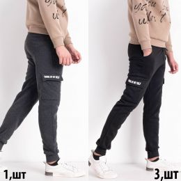 6118-994 микс светов мужские спортивные штаны (флис, не кошлатятся, 4 ед. размеры полубатал: L. 2XL. 3XL. 3XL) фото