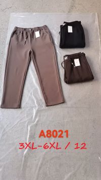 8021 # выбор цвета женские спортивные штаны на флисе (Aolong, 12 ед, размеры батал: 3XL-6XL) выдача наступного дня фото