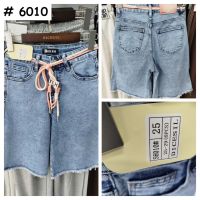 6010# голубые женские джинсовые шорты (стрейч-коттон, 6 ед. размеры норма: 25-29) выдача на следующий день фото