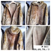 купить 2611* бежевая женская шубка (3 ед, размеры батал: 5XL. 6XL. 7XL) выдача на следующий день оптом