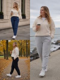 7287-993 # микс цветов женские спортивные штаны на флисе (Турция, флис, 3 ед, размеры норма: S, M, L) фото