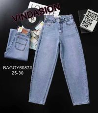 6087# голубые женские джинсы vindasion (стрейч-коттон, 6 ед. размеры норма: 25-30) выдача на следующий день фото
