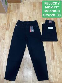 0608-3 # черные женские джинсы (Relucky, стрейч коттон, 6 ед, размеры полубатал: 28-33) выдача на следующий день фото