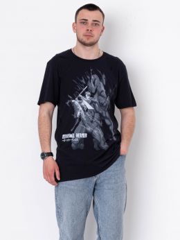 4970-13 черная мужская футболка (100% коттон, OVERSIZE, 3 ед. батал: 2XL. 2XL. 2XL) фото