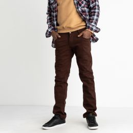 2544-6 коричневые мужские брюки (VARXDAR, стрейчевые, флис, 30. 31. 32. 33. 34. 38) фото