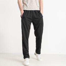 6670-1 черные мужские спортивные штаны (GODSEND, петля, 5 ед. размеры батал: 3XL. 4XL. 5XL. 6XL. 7XL) фото