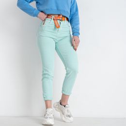 21067* бирюзовые женские джинсы (LANLANIEE, стрейчевые, 6 ед. размеры норма: 25. 26. 27. 28. 29. 30) выдача на следующий день фото