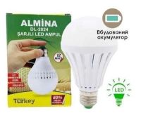 купить 2024 Almina светодиодная акумуляторна лампочка 12W (1 ед.) оптом