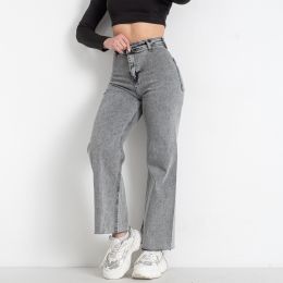 416-2021-6 светло-серые женские джинсы (стрейчевые, 8 ед. размеры батал: 34. 36. 36. 38. 38. 40. 42. 44) фото