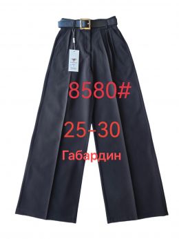 купить 8580 # черные женские брюки (FUDEYAN, габардин, 6 ед. размеры норма: 25. 26. 27. 28. 29. 30) выдача на следующий день оптом