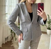 5225-6 * серый женский пиджак  (LADY N, материал костюмка, 4 ед. размеры полубатал: 48. 50. 52. 54) выдача на следующий день фото