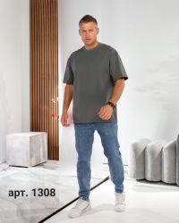 1308# выбор цвета мужская базовая футболка (100% коттон, 5 ед, размеры норма: S-2XL) выдача на следующий день фото