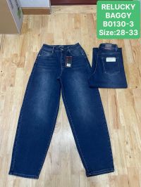 0130-3 # синие женские джинсы (Relucky, стрейч коттон, 6 ед, размеры полубатал: 28-33) выдача на следующий день фото