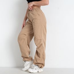 купить оптом джинсы 5333-3* темно-бежевые женские штаны (DORIMODES, плащевка, 5 ед. размеры норма: S. M. L. XL. 2XL) выдача на следующий день недорого