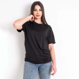 купить оптом джинсы 0001-1* черная женская футболка (5 ед. размеры норма: M. L. XL. 2XL. 3XL) выдача на следующий день недорого