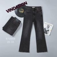 7094 # серые женские джинсы (Vindasion, стрейч коттон, 6 ед, размеры полубатал: 28-33) выдача на следующий день фото