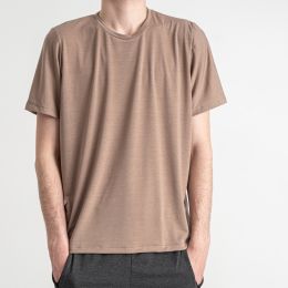 8630-4 мокко мужская футболка (SARA, трикотаж, 4 ед. размеры полубатал: 48. 50. 52. 54) фото