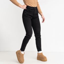 3026 черные женские джинсы (LANLANIEE, байка, 6 ед. размеры норма: 25. 26. 27. 28. 29. 30)  фото