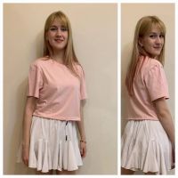 1299-4 * розовый женский топ (трикотаж, 4 ед. размеры норма: S. М. L. XL) выдача на следующий день фото