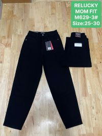 0629-3 # черные женские джинсы (Relucky, стрейч коттон, 6 ед, размеры норма: 25-30) выдача на следующий день фото