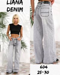 0604# серые женские джинсы Liana (стрейч коттон, 6 ед, размеры норма: 25-30) выдача на следующий день фото