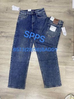 6513 синие мужские джинсы BAGGY ( SPPS, коттон, 8 ед. размеры норма:28. 29. 30. 31. 32. 33. 34. 36) фото