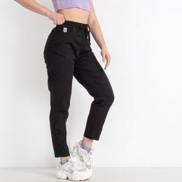 купить оптом джинсы 3039-1* черные женские брюки (FUDEYAN, лён, 6 ед. размеры норма: 25. 26. 27. 28. 29. 30) выдача на следующий день недорого