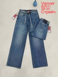 2011# синие женские джинсы vanver (стрейч коттон, 6 ед, размеры полубатал: 28-33) выдача на следующий день фото