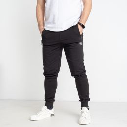 00111-16 черные мужские спортивные штаны (6 ед. размеры норма: 48. 48. 50. 52. 54. 56)  фото
