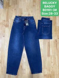 0161-3 # синие женские джинсы (Relucky, стрейч коттон, 6 ед, размеры полубатал: 28-33) выдача на следующий день фото