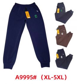 9995 # выбор цвета мужские спортивные штаны (трёхнитка на флисе, 5 ед, размеры на бирках: xl-5xl соответствуют норме: m-3xl) выд фото