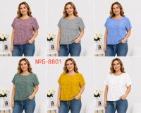 8801 # выбор цвета женская трикотажная футболка (4 ед, размеры батал: 5XL-8XL) выдача на следующий день фото