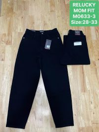 0633-3 # черные женские джинсы (Relucky, стрейч коттон, 6 ед, размеры полубатал: 28-33) выдача на следующий день фото
