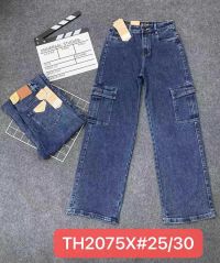 купить 2075 # синие женские джинсы (VINDASION, стрейчевые, 6 ед. размеры норма: 25. 26. 27. 28. 29. 30) выдача на следующий день оптом