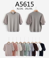 5615 # микс цветов женский свитер (Kiss me, 10 ед, размеры батал: XL-3XL) выдача на следующий день фото