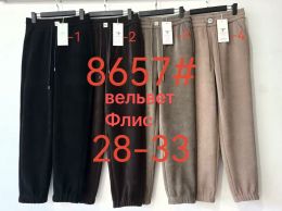 8657 # выбор цвета вельветовые штаны на флисе (Fudeyan, 6 ед, размеры полубатал: 28-33) выдача на следующий день фото