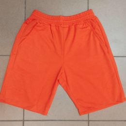 5784-4 оранжевые женские шорты (двунитка, 5 ед. размеры полубатал: 46. 48. 50. 52. 54) фото