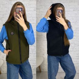 0955-7 хаки женская двухсторонняя жилетка ( 6 ед. размеры полубатал: XL. XL. 2XL. 2XL.3XL. 3XL) фото