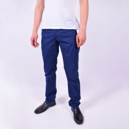 2038 синие мужские брюки (FANGSIDA, котоновые, 7 ед. размеры молодежка: 28. 29. 30. 31. 32. 33. 34) фото
