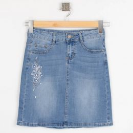 0917* голубая женская джинсовая юбка (X&D, стрейчевая, 6 ед. размеры норма: 25. 26. 27. 28. 29. 30) выдача на следующий день фото