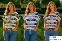 8563 # выбор цвета женская футболка (трикотаж, 4 ед, размеры батал: 2XL-5XL) выдача на следующий день фото