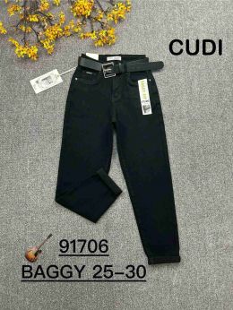 купить 91706 # черные женские джинсы (CUDI, стрейч-коттон, 6 ед. размеры норма: 25. 26. 27. 28. 29. 30) выдача на следующий день      оптом
