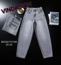 7015# серые женские джинсы (Vindasion, стрейч-коттон, 6 ед, размеры норма: 25-30) выдача на следующий день фото