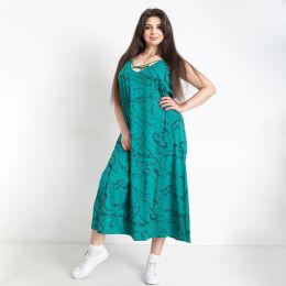 1090-7* зеленое женское платье (BASE, 3 ед. размеры батал: 2XL. 3XL. 4XL) выдача на следующий день фото