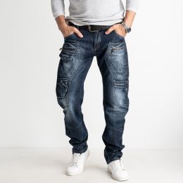 купить оптом джинсы 1293 MIGACH джисны мужские серо-синие котоновые (7 ед. размеры: 28.29.30.31.32.33.34) недорого